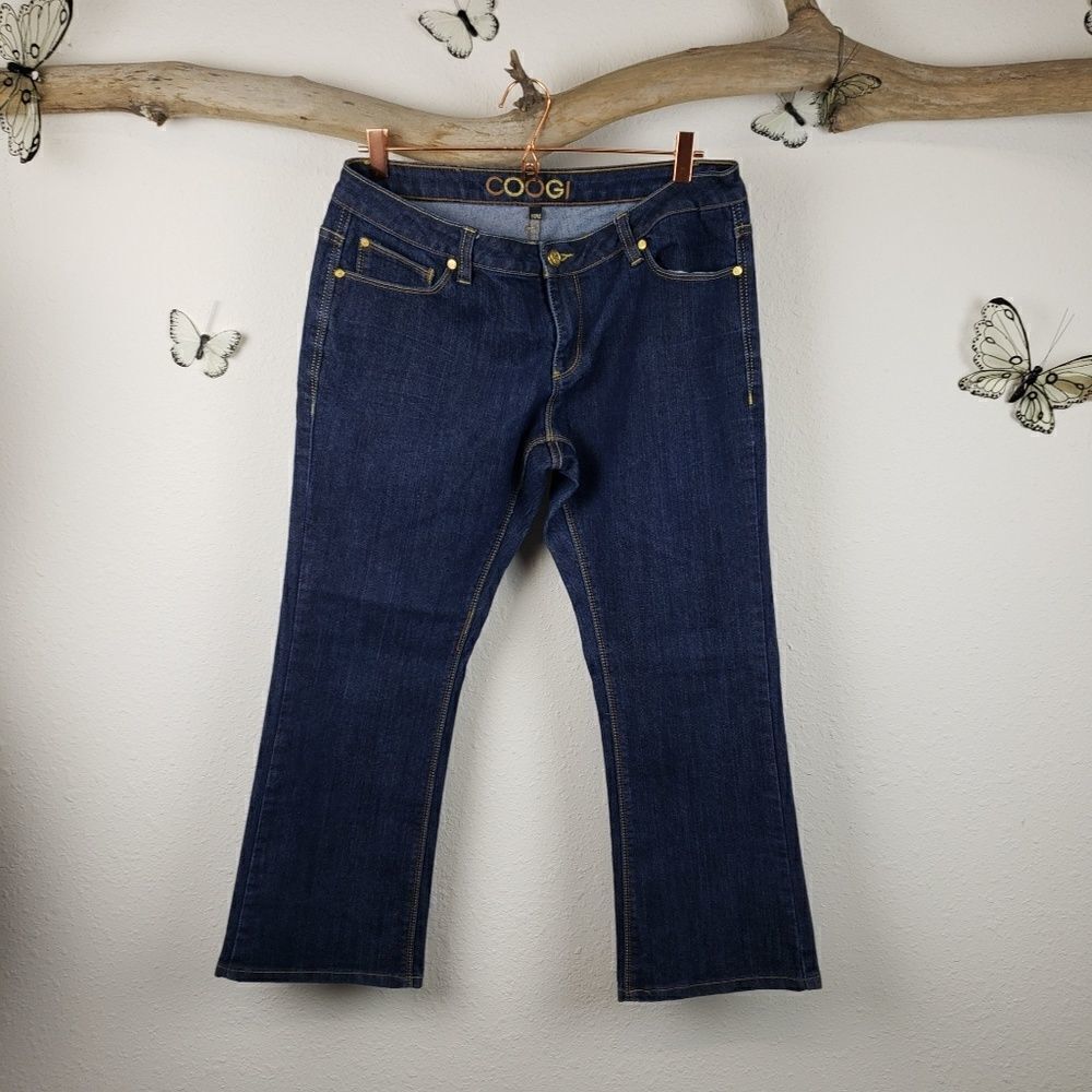 Coogi dark wash flashy denim jeans